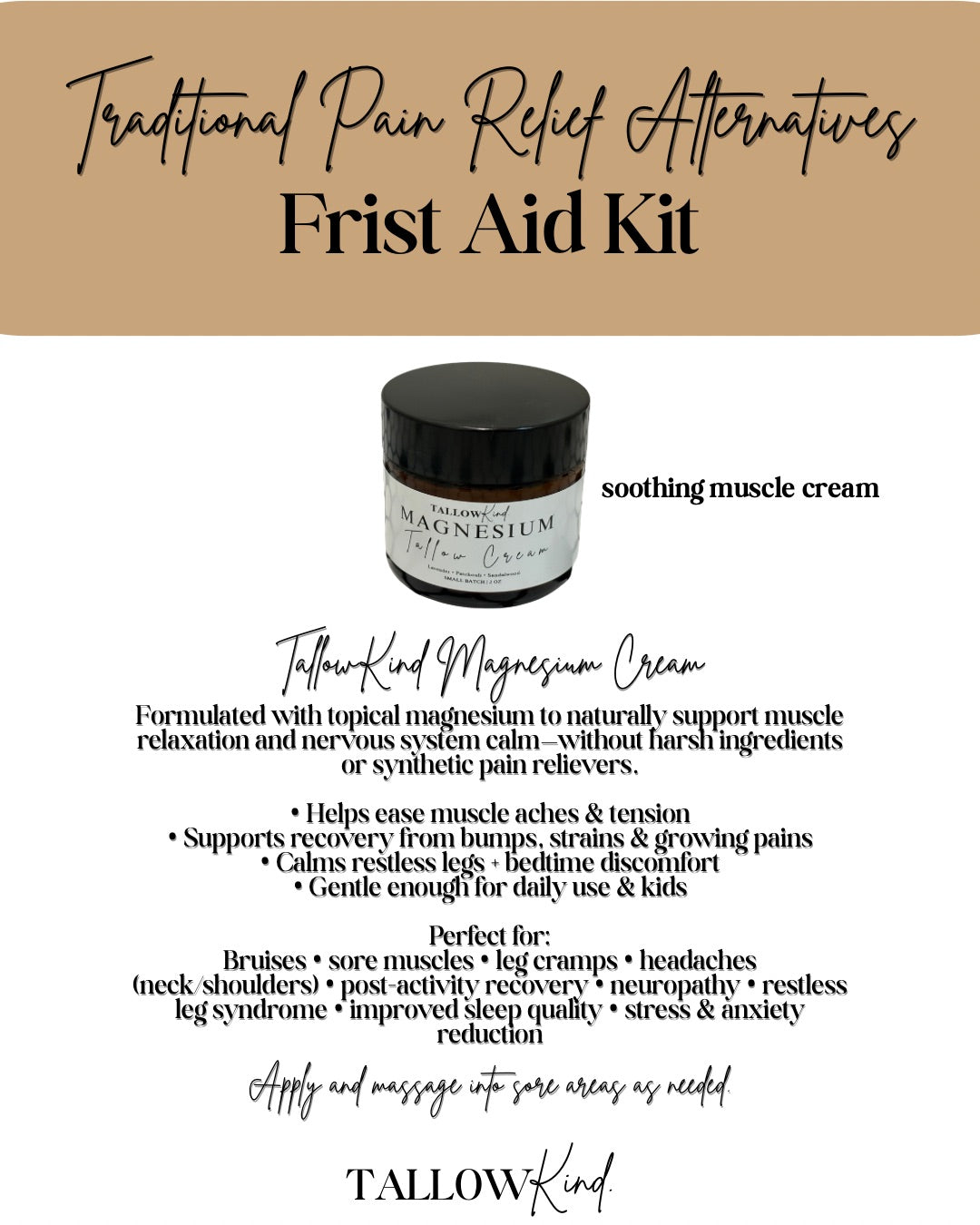 Magnesium Tallow Cream